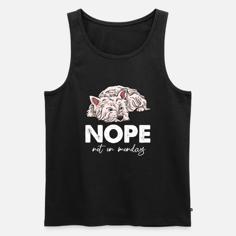 West Highland Terrier - Männer Premium Bio Tank Top - Schwarz