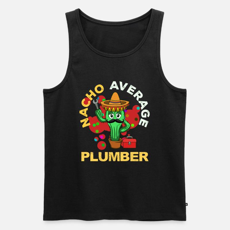 Cinco De Mayo Klempner - Männer Premium Bio Tank Top - Schwarz