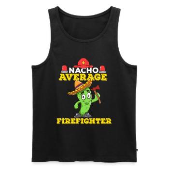 Cinco De Mayo Fire Department - Men's Premium Organic Tank Top - black - Front - Michal (187cm)