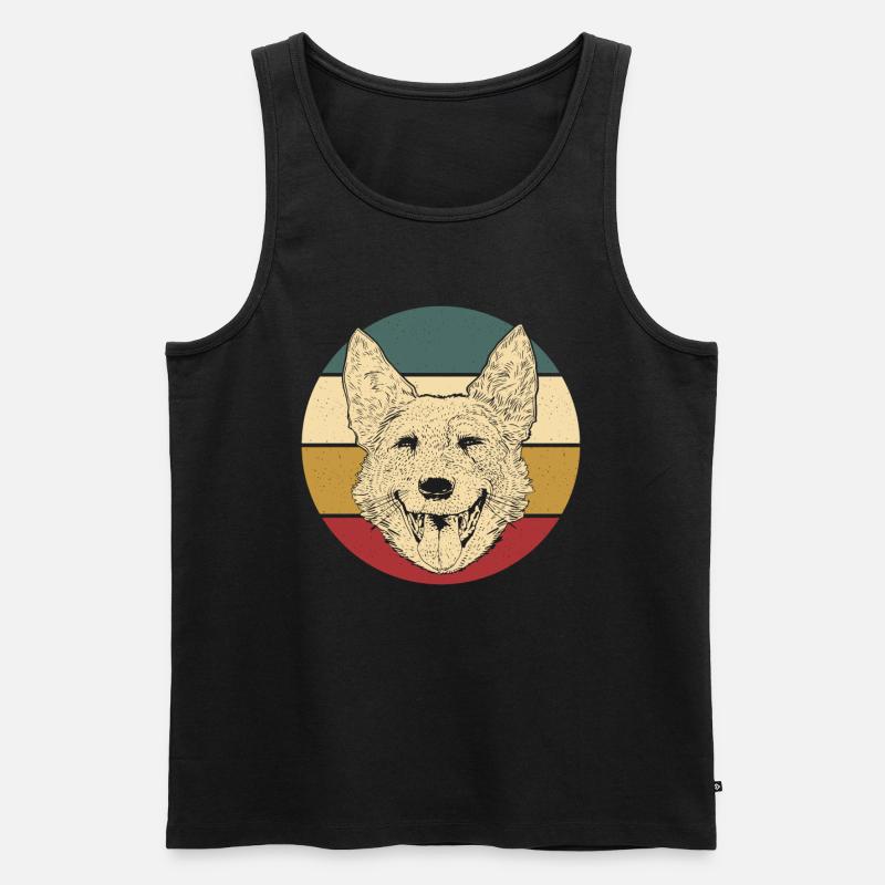 Australian Cattle Dog - Männer Premium Bio Tank Top - Schwarz