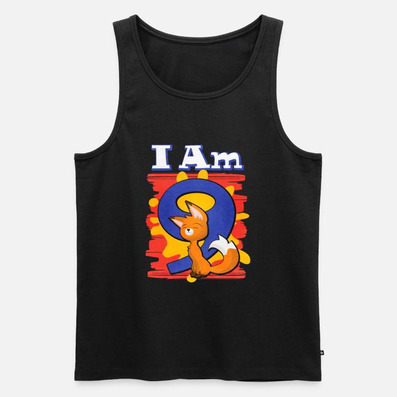 Ich Bin 9 Fuchs - Männer Premium Bio Tank Top - Schwarz