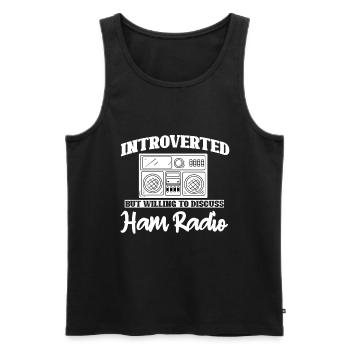 Amateur Radio Radio Funkter Cadeau - Débardeur bio Premium Homme - noir - Devant - Michal (187cm)