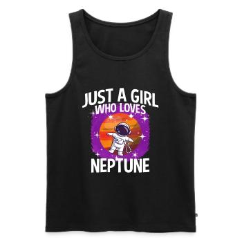Fille Neptune Cadeau - Débardeur bio Premium Homme - noir - Devant - Michal (187cm)
