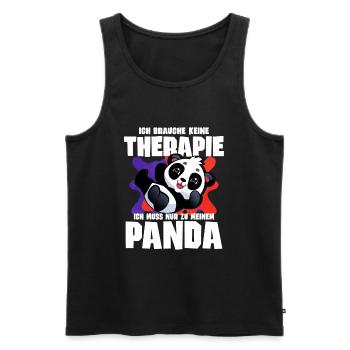 I don't need therapy I just have to go to my - Men's Premium Organic Tank Top - black - Front - AI Model Male 178 light (178cm)