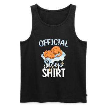 Schlafen Süß Geschenk - Männer Premium Bio Tank Top - Schwarz - Vorne - AI Model Male 178 light (178cm)