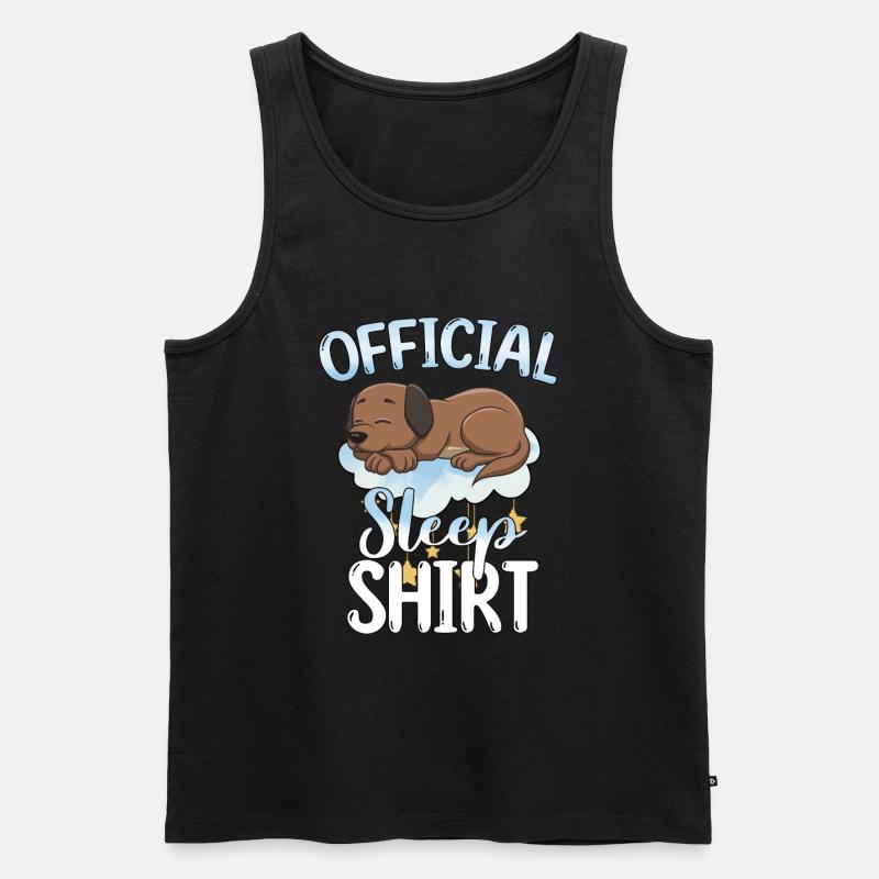 Schlafen Süß Geschenk - Männer Premium Bio Tank Top - Schwarz