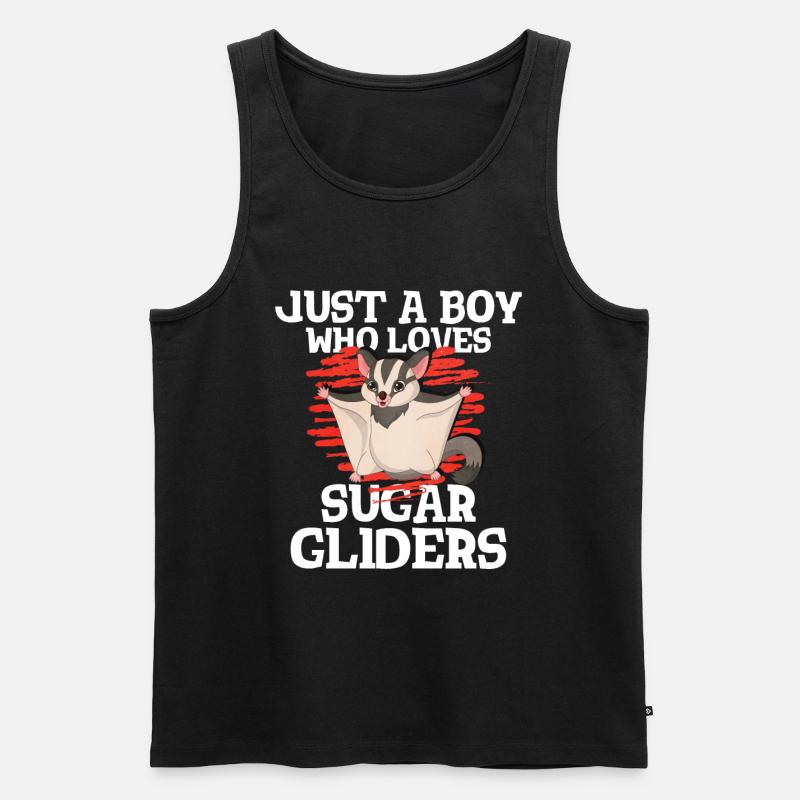 Flughörnchen - Männer Premium Bio Tank Top - Schwarz
