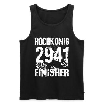 Hochkönig 2941 Finisher Alpinisme Randonnée - Débardeur bio Premium Homme - noir - Devant - AI Model Male 178 light (178cm)