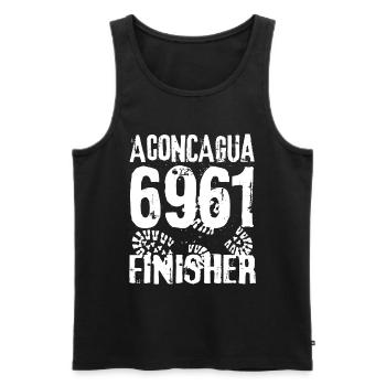 Cerro Aconcagua Anden Argentinien 7 Seven Summits - Männer Premium Bio Tank Top - Schwarz - Vorne - Michal (187cm)