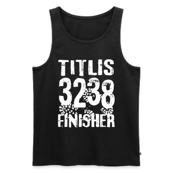 Titlis Engelberg Sustenpass Urner Alpen Schweiz - Männer Premium Bio Tank Top - Schwarz - Vorne - AI Model Male 178 light (178cm)