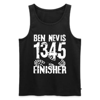 Ben Nevis Mountain Munro Bagging Scotland Highlands - Men's Premium Organic Tank Top - black - Front - Michal (187cm)