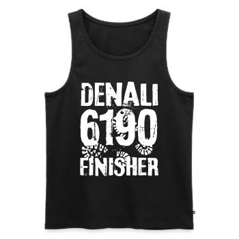 Denali Mount McKinley Mountain Alaska 7 Seven Summits - Men's Premium Organic Tank Top - black - Front - Michal (187cm)