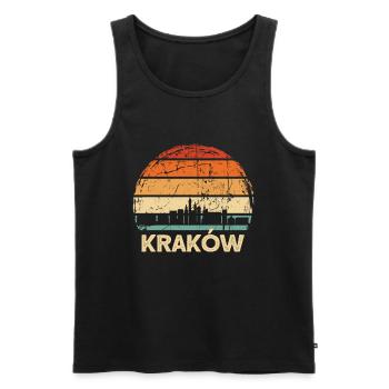 Polen Krakow Skyline - Männer Premium Bio Tank Top - Schwarz - Vorne - Michal (187cm)