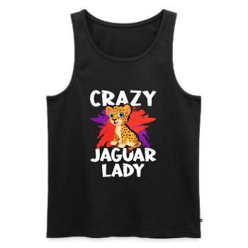Les femmes Jaguar adorent - Débardeur bio Premium Homme - noir - Devant - Michal (187cm)