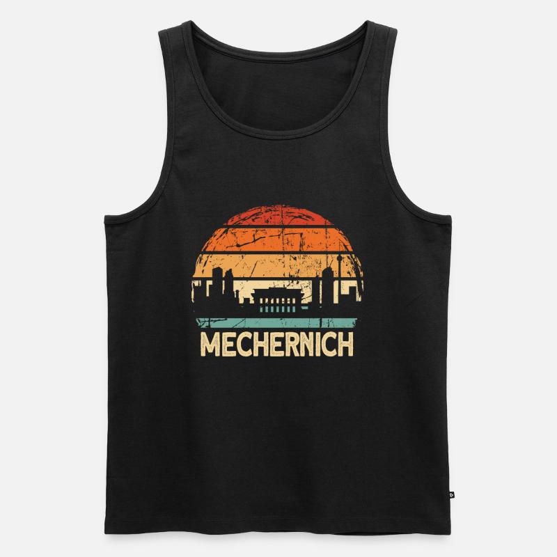 Mechernich - Männer Premium Bio Tank Top - Schwarz