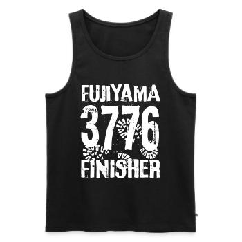 Mount Fuji Fujiyama volcano mountain Japan mountaineering - Men's Premium Organic Tank Top - black - Front - AI Model Male 178 light (178cm)