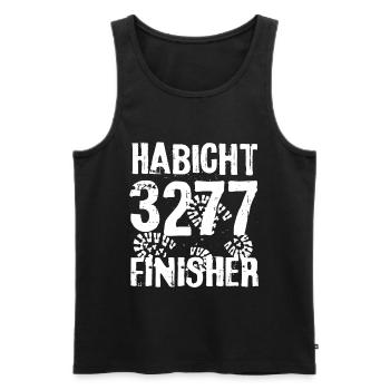 Habicht Berg Finisher Stubaital Gipfel Austria - Männer Premium Bio Tank Top - Schwarz - Vorne - Michal (187cm)