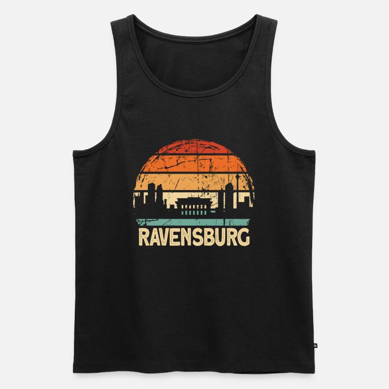 Ravensburg - Männer Premium Bio Tank Top - Schwarz