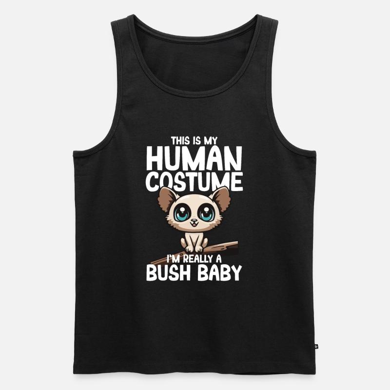 Galago - Männer Premium Bio Tank Top - Schwarz