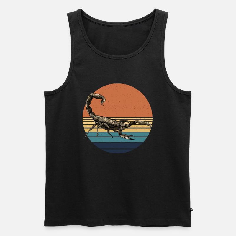 Skorpion - Männer Premium Bio Tank Top - Schwarz