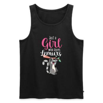 Lemur - Men's Premium Organic Tank Top - black - Front - AI Model Male 178 light (178cm)