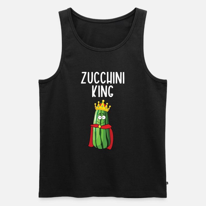 Zucchini - Männer Premium Bio Tank Top - Schwarz