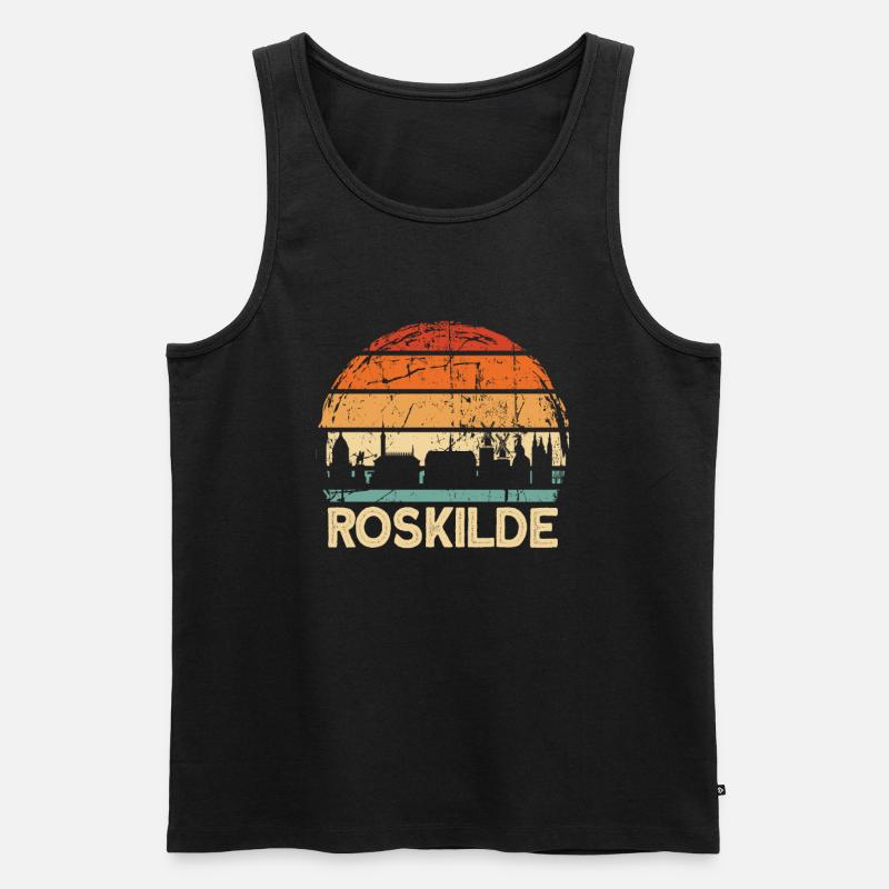 Roskilde - Männer Premium Bio Tank Top - Schwarz