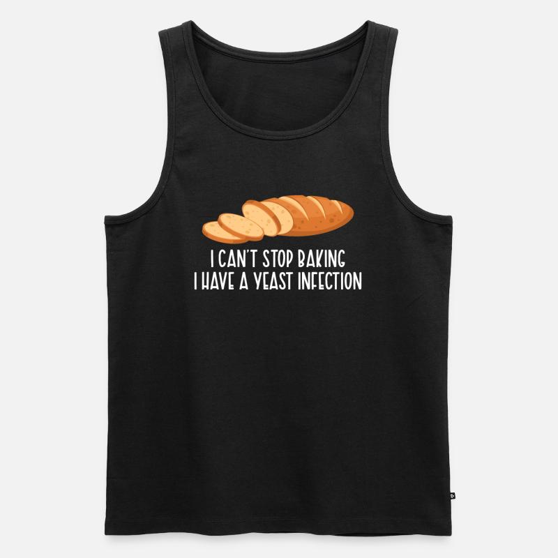 Backen Hefe Infektion - Männer Premium Bio Tank Top - Schwarz