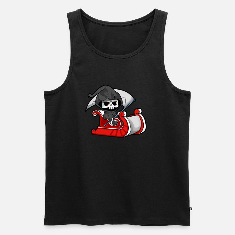 Sensenmann - Männer Premium Bio Tank Top - Schwarz