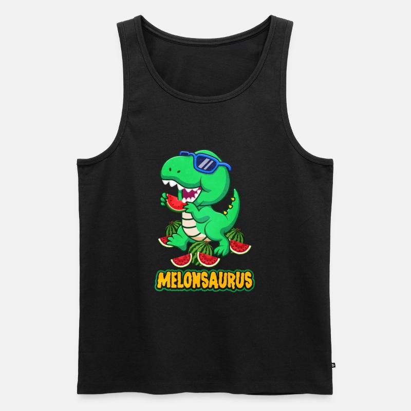 Wassermelone - Männer Premium Bio Tank Top - Schwarz