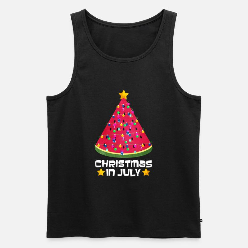 Wassermelone - Männer Premium Bio Tank Top - Schwarz
