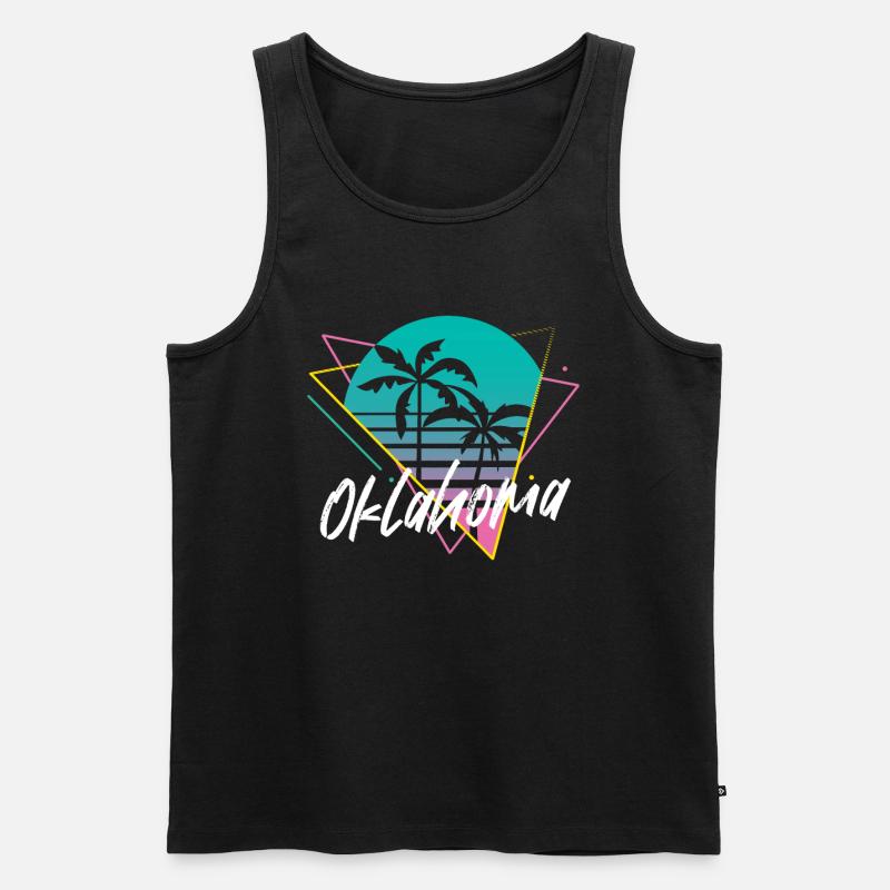 Oklahoma - Männer Premium Bio Tank Top - Schwarz