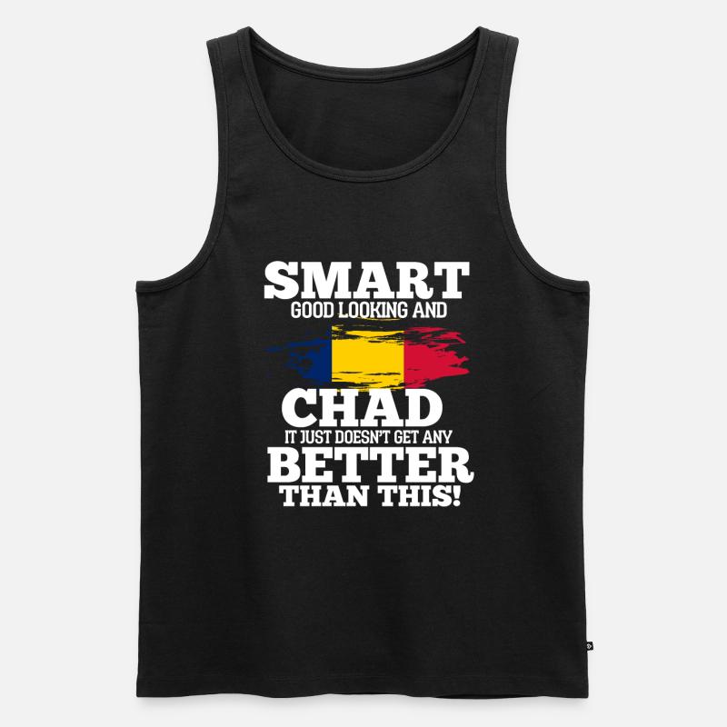Chad - Männer Premium Bio Tank Top - Schwarz