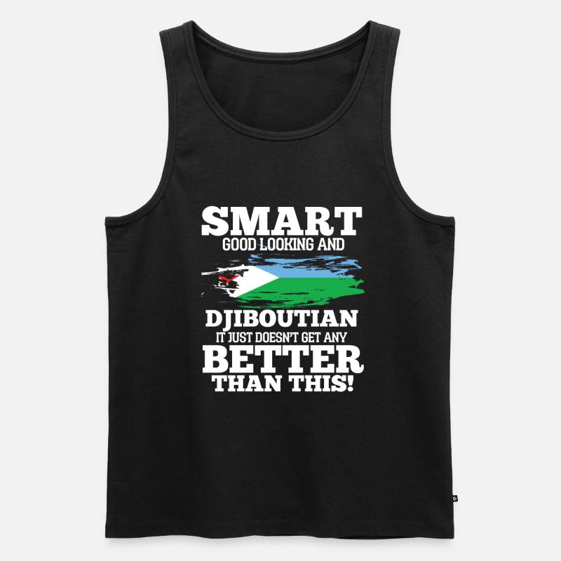 Dschibuti - Männer Premium Bio Tank Top - Schwarz