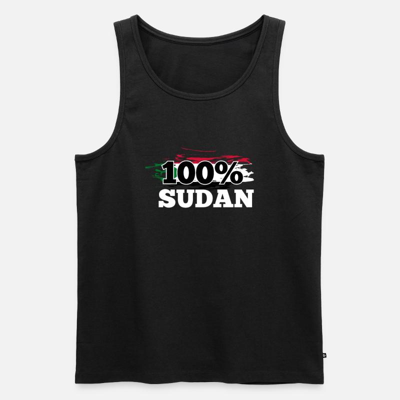 Sudan - Männer Premium Bio Tank Top - Schwarz