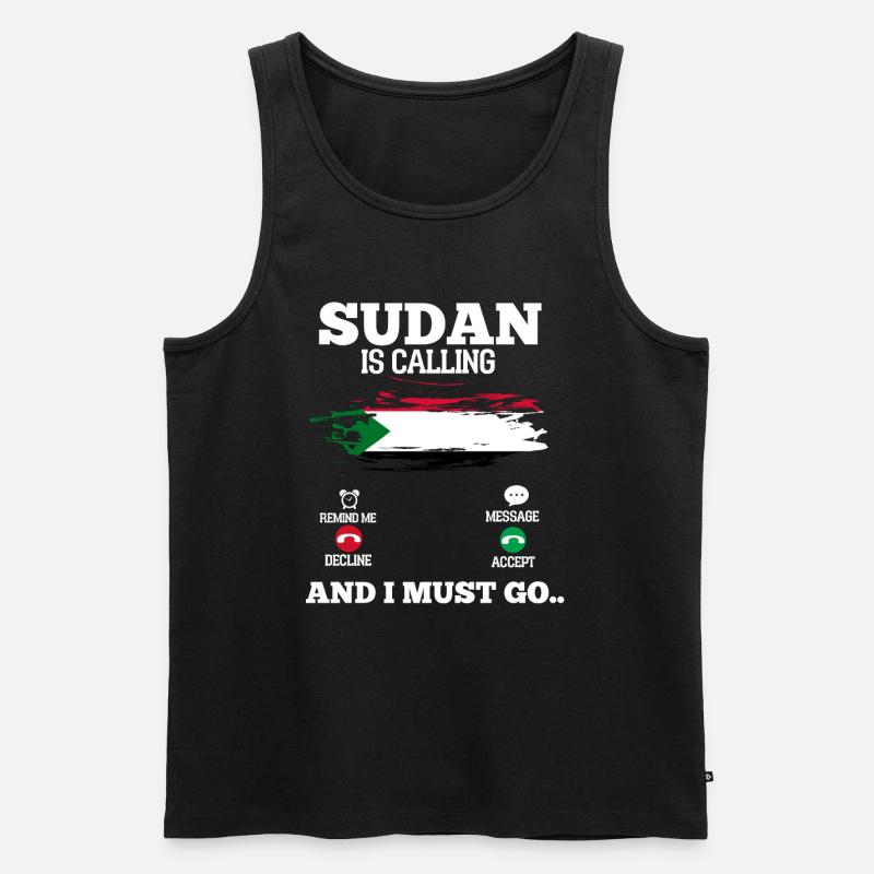 Sudan - Männer Premium Bio Tank Top - Schwarz
