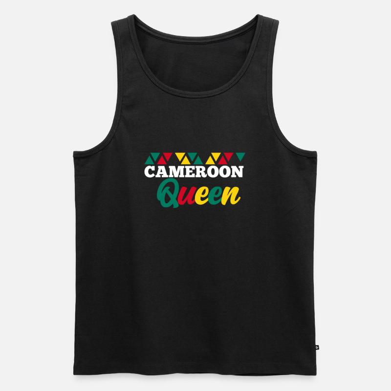 Kamerun - Männer Premium Bio Tank Top - Schwarz