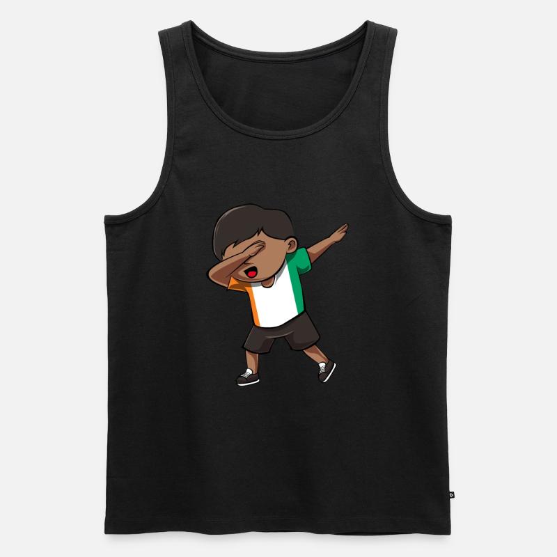 Elfenbeinküste - Männer Premium Bio Tank Top - Schwarz