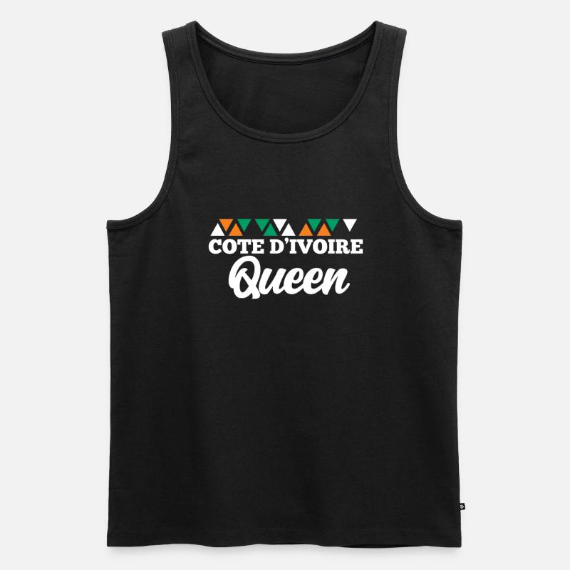 Elfenbeinküste - Männer Premium Bio Tank Top - Schwarz