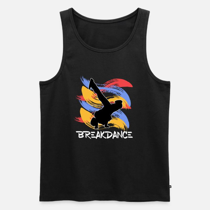 Breakdancing - Männer Premium Bio Tank Top - Schwarz