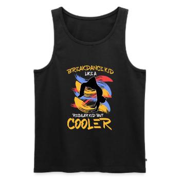Breakdancing - Männer Premium Bio Tank Top - Schwarz - Vorne - Michal (187cm)