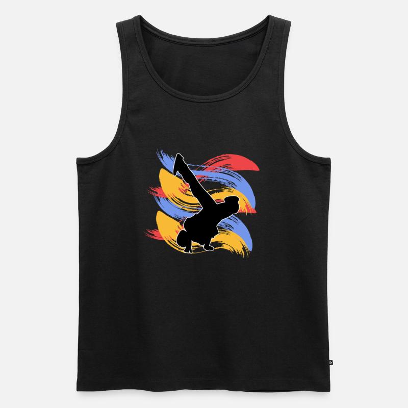 Breakdancing - Männer Premium Bio Tank Top - Schwarz