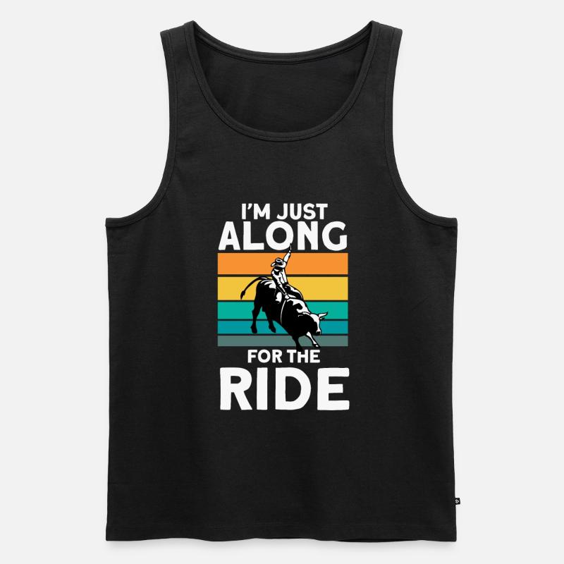 Rodeo - Männer Premium Bio Tank Top - Schwarz