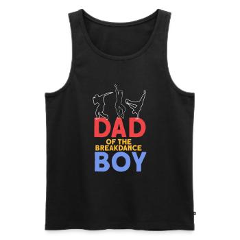 Breakdancing - Männer Premium Bio Tank Top - Schwarz - Vorne - Michal (187cm)