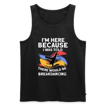 Breakdancing - Männer Premium Bio Tank Top - Schwarz - Vorne - Michal (187cm)