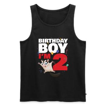 Bier Ernährung Wichtige Mineralien - Männer Premium Bio Tank Top - Schwarz - Vorne - Michal (187cm)