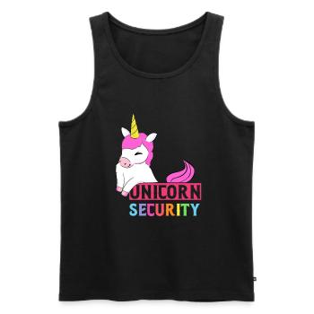 Einhorn - Männer Premium Bio Tank Top - Schwarz - Vorne - Michal (187cm)