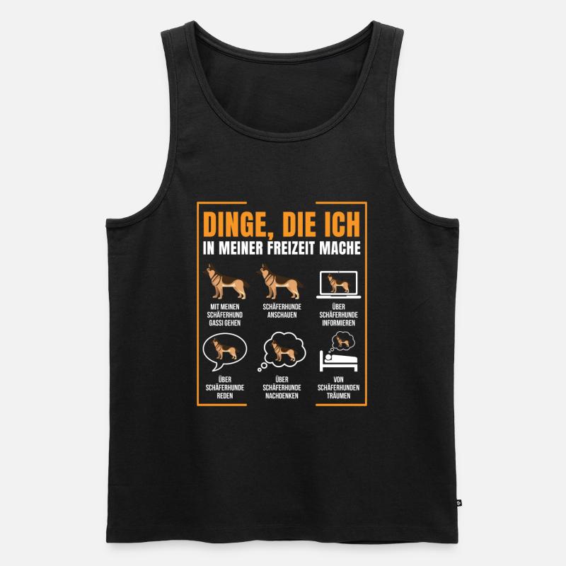 Schäferhund - Männer Premium Bio Tank Top - Schwarz