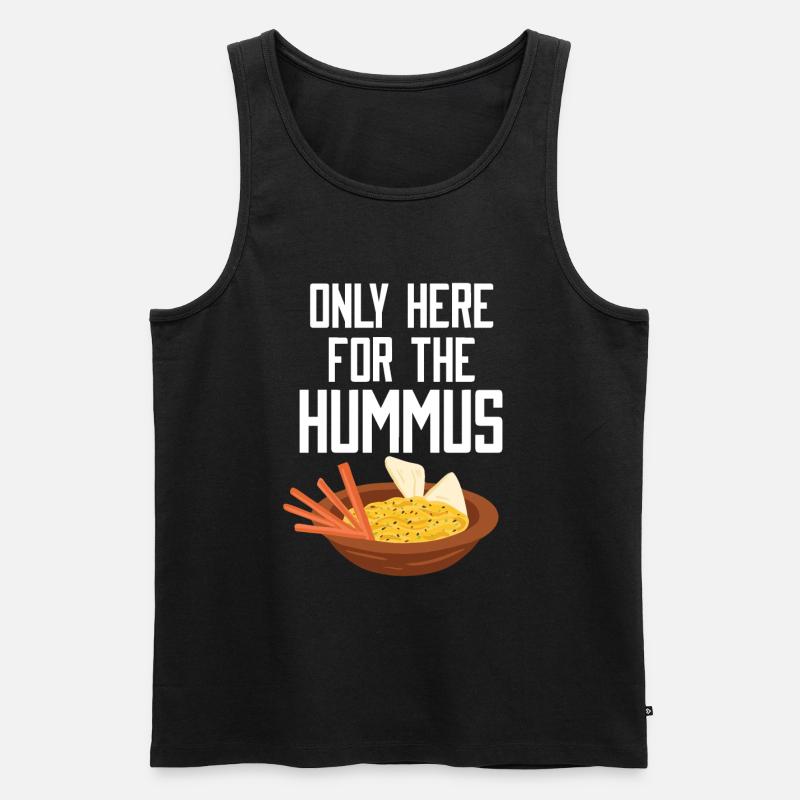 Hummus - Männer Premium Bio Tank Top - Schwarz