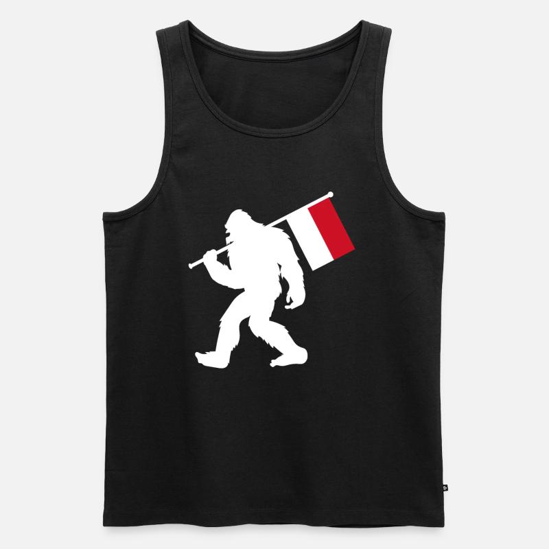 Monaco - Männer Premium Bio Tank Top - Schwarz